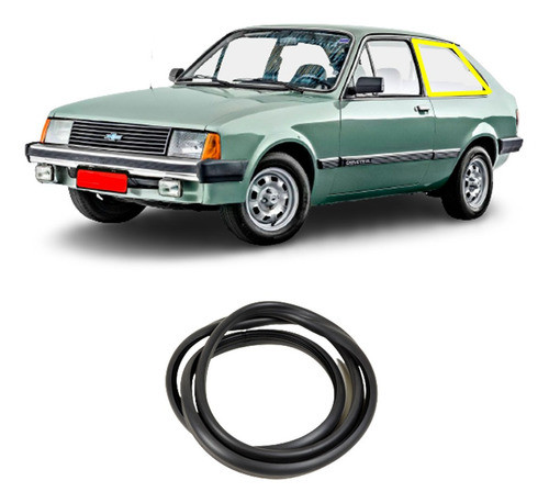 Borracha Vidro Lateral Janela Fixa Chevette Hatch Todos 0