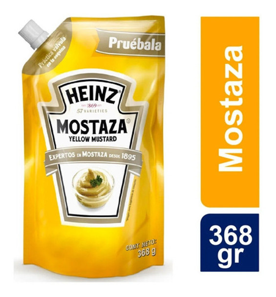 Mostaza Heinz Yellow Mustard 368g Eeuu Doy Pack X 3 Unidades 0 Mostaza Heinz Yellow Mustard 368g Eeuu Doy Pack X 3 Unidades 0