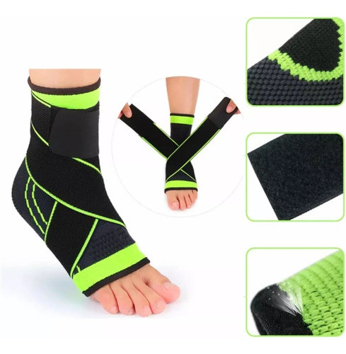 Tornozeleira Ortopedica Compressão Proteção  Kit Com 2 0