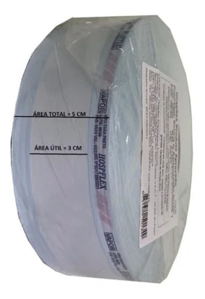 3 Bobinas P/ Esterilização Autoclave 5cmx100m - Hospflex 0