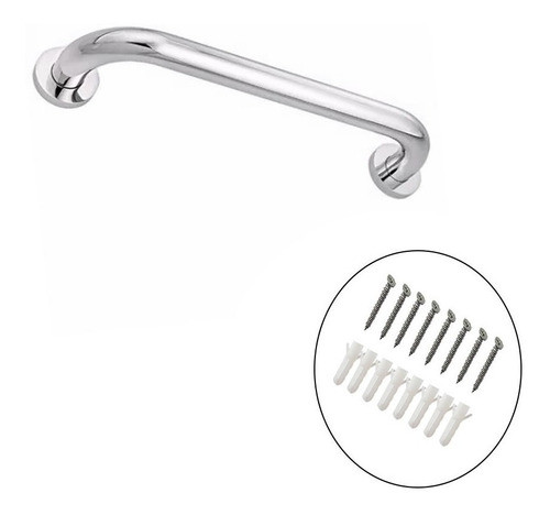Barra De Apoio Aço Inox 80cm - Deficiente - Idoso - Corrimão 0