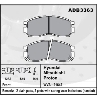 Juego Pastillas Freno Mitsubishi Galant Space Wagon Comline 0