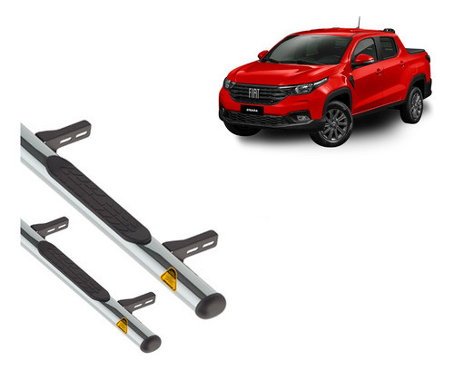 Estribos Fiat Strada Cromado 2020+ 0
