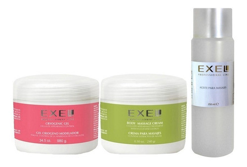 Kit Profesional Exel Masajes Anticelulitis Cosmetología 0