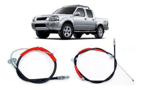 Juego Cable Freno Derecho/izquierdo Para Frontier Xtrail 0