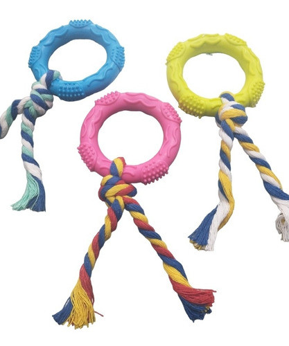 Mordillo P Perros Cachorro Juguete De Goma Limpia Dientes 0