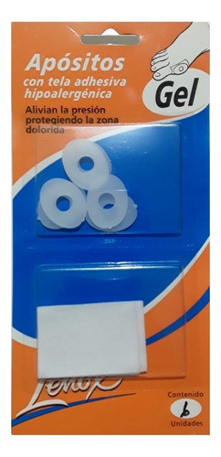 Gel Oval Chico Para Pies Callos Dureza C/ Perforación Lenox 0