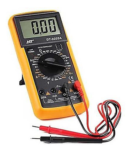 Tester Multimetro Digital Ac Dc Diodos Resistencias Nt-9205a 0