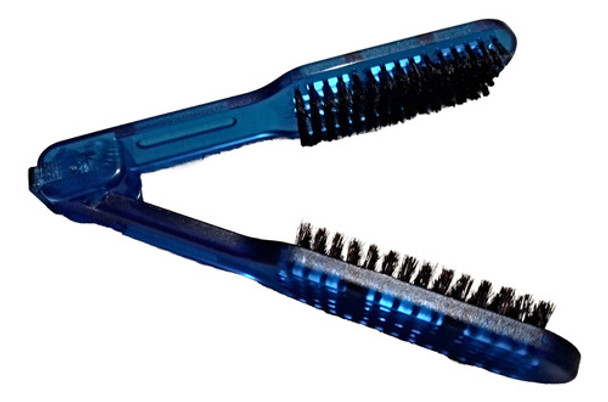 Cepillo Peine Doble Alisador Azul Tipo Planchita 0 Cepillo Peine Doble Alisador Azul Tipo Planchita 0