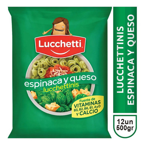 Pack Capellettis Lucchetti Espinaca Y Queso 500 Gr X 12 Un 0