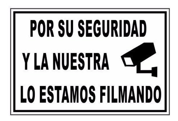 Lo Estamos Filmando - Calco Autoadhesivo - Sticker En Vinilo 0
