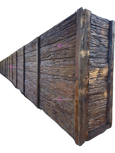 Cerco Premoldeados Símil Madera Ladrillo Piedra Muro Tapial 0