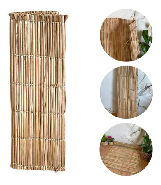 Kit 4 Esteiras Palha Taboa 1,5x1,0m Pergolado Tapete Forro 0
