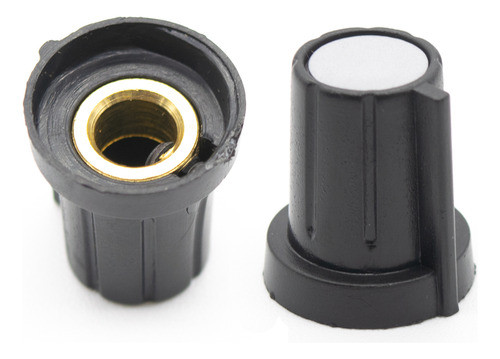 20 Perillas Potenciometro Grises 17mm X 19mm Buje Bronce 0