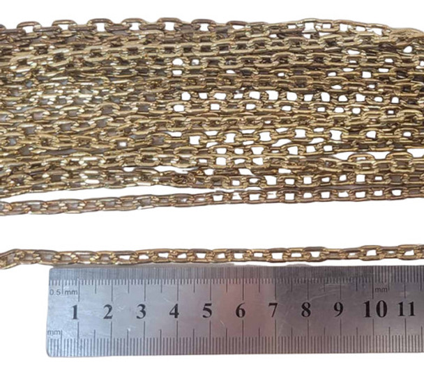 Cadena De Hierro Dorada - Para Armado 10 Metros Ml-c71 0