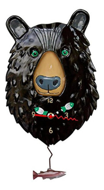 Allen Designs Burly  Oso Caprichoso Oso Cara Reloj De Pared 0