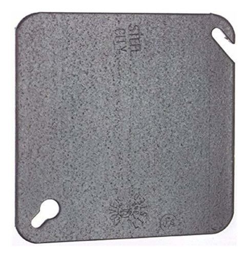 Thomas Betts 52c1 4 Cuadra Cuadrada Cubierta En Blanco 0