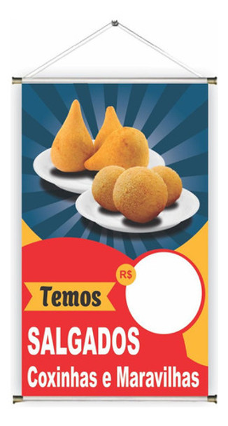 Banner Pronta Salgados Ref 391 45x70 Cm (arte Pronta) 0 Banner Pronta Salgados Ref 391 45x70 Cm (arte Pronta) 0