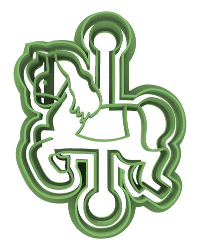 085 Caballo Carrusel Cortante Para Galletas 0