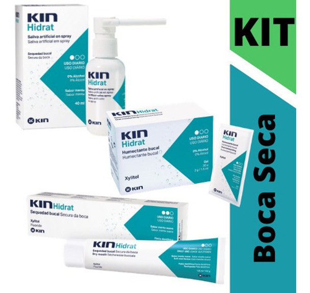 Kit Tratamento Boca Seca - Kin Hidrat (completo) 0