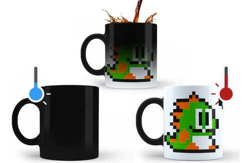 Bubble Bobble Bub Pixel Taza Magica Tu Propio Estilo 0