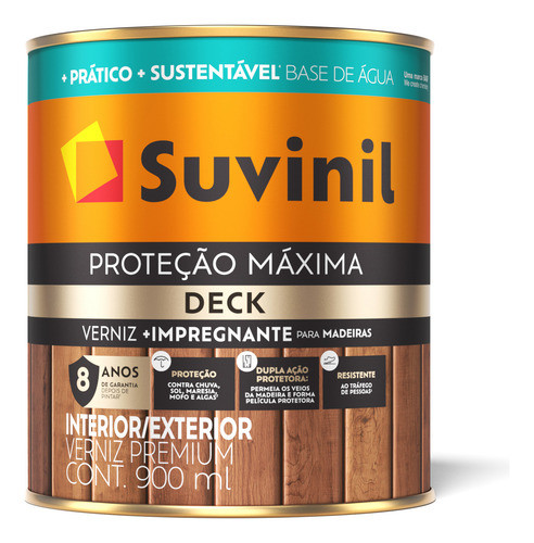 Verniz Proteção Máxima Deck Brilhante Natural Suvinil 900ml 0