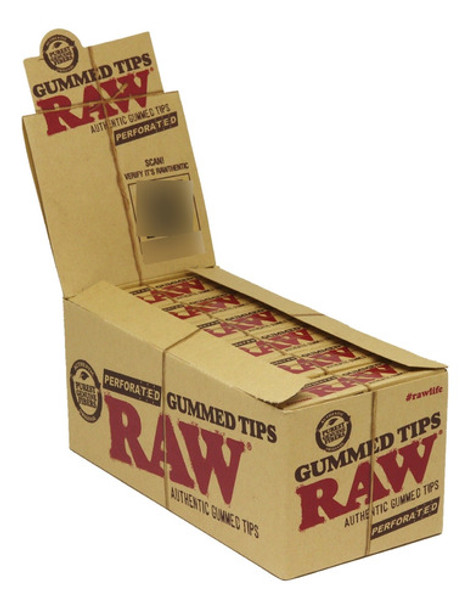 Piteira Raw Gummed Perforated Com 24 Livretos 0