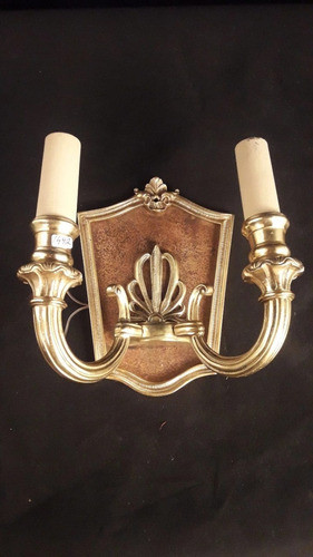 Antiguo Aplique Lámpara Francés Luis Xv 1492 Arte Antica 0