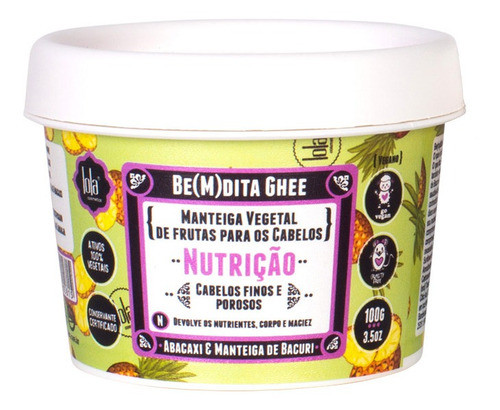 Lola Cosmetics Bemdita Ghee Nutricao Abacaxi 100g 0