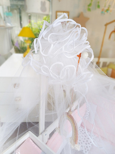 Tul Dosel Cuna Funcional Con Bies + Soporte Hidro Laqueado 0