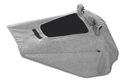 Cobertura De Guarda-sol Para Carrinho De Bebê Janela Cinza 0