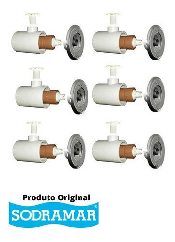 6 Bicos De Hidromassagem Completos Pratic Sodramar Inox 0