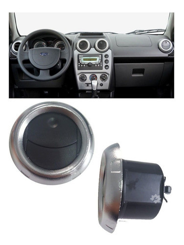 Difusor Ar Central Lateral Cromado Fiesta 2006 07 2010 2014 0