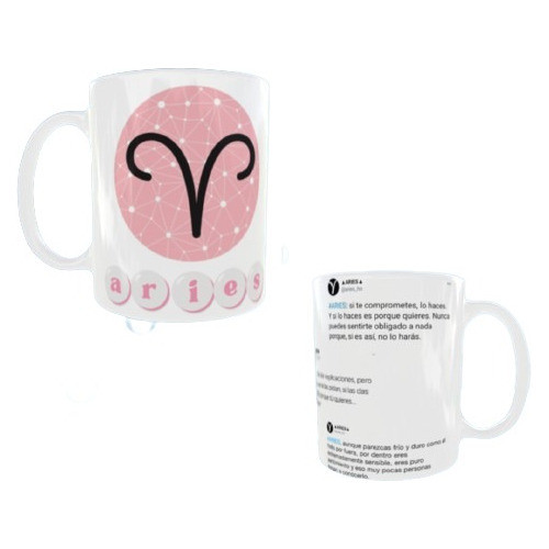Taza Personalizada Con Frase - Horóscopo Aries 0