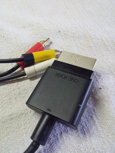 Xbox 360 Cable Av Original Sin Uso Excelente Estado Todo Tv 0