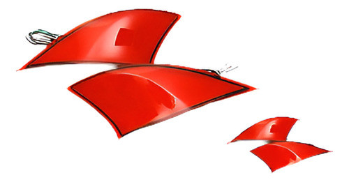 Len Rojo Luz De Freno Led Trasera Reflector Paragolpes Niebl 0