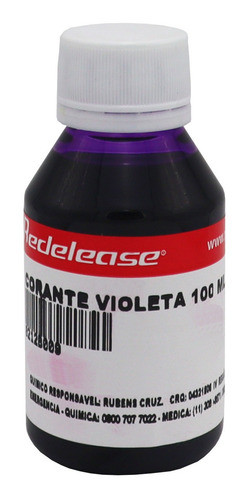 Corante Translúcido Violeta Para Resinas Poliester 100ml 0