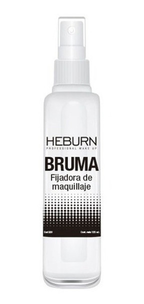Bruma Fijadora Maquillaje Profesional Heburn Spray 125ml 0