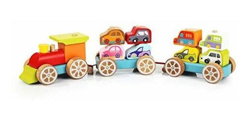 Tren Clasificador De Formas De Alce Sabio Con Carros Pequeñ 0