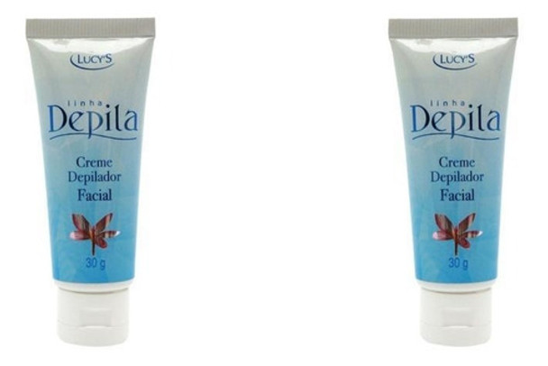 2 Cremes Depiladores Faciais 30g Sem Dor Lucy's 0