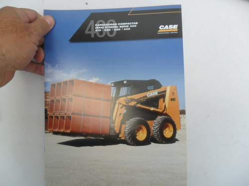 Folleto Tractor Case 400 Antiguo Cargador Pala Mecanica 440 0