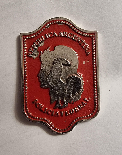 Antiguo Escudo  Insignia Placa Bomberos Policia Federal 0