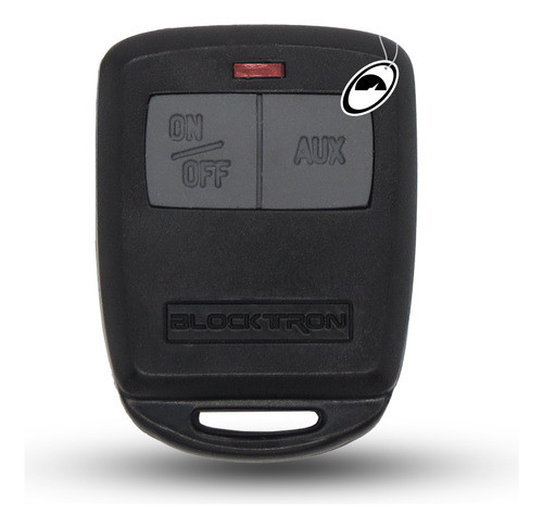 Controle 2 Botões Alarme Blocktron Antigo Led Vermelho 0