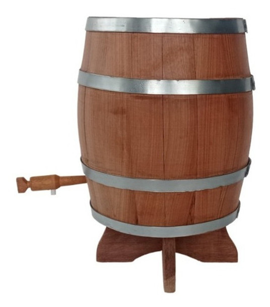 Barril Vertical De Jequitibá De 5 Litros 0