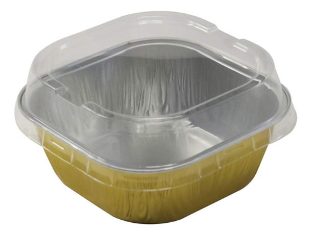 Kitchendance Aluminio Desechable 3  X 3  Cuadrado 4 Onzas Po 0