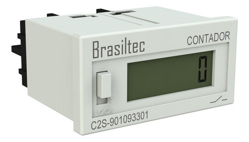 Kit C/ 2 Contador 6 Digitos Contagem Por Pulso Contato Seco 0