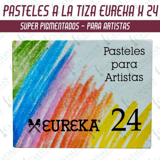 Eureka Pasteles Tiza Estuche X 24 Colores Microcentro 0