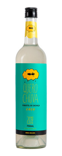Cachaça Quero Chuva Aperitivo Sabor Coco 750ml 0