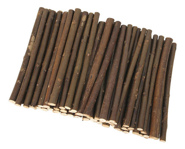 50x Galhos De Troncos De Madeira Galhos De Artesanato 40cm 0