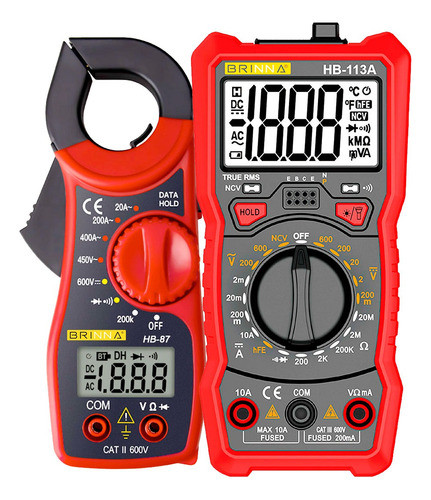 Multimetro Digital 113a Profesional  Brinna + Pinza 0